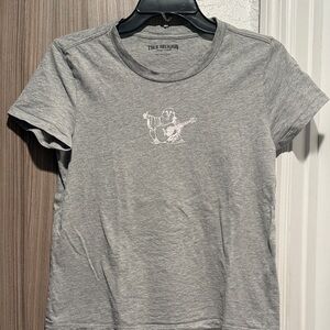True Religion Heather Gray Graphic Tee
